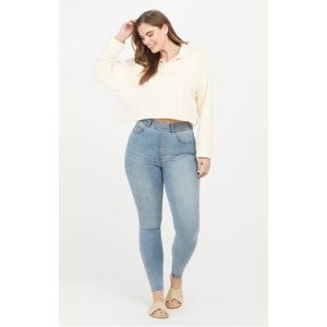 Spanx Vintage Light Wash High Rise Skinny Ankle Jeans Size 3X